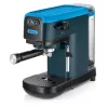 Ariete 1399 Espresso kavos aparatas, maltai kavai ir ESE kapsulėms, 1300 W, 1,1 L talpa, 15 barų slėgis, 1, 2 puodelių ir ESE kapsulių filtras, Cappuccino, Mėlyna