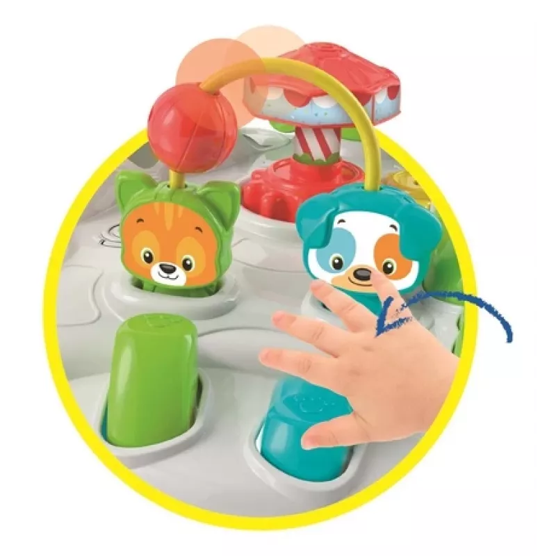 Clementoni Baby Park Activity Table – interaktyvus staliukas vaikams, 1 m., garsinis, įvairiaspalvis