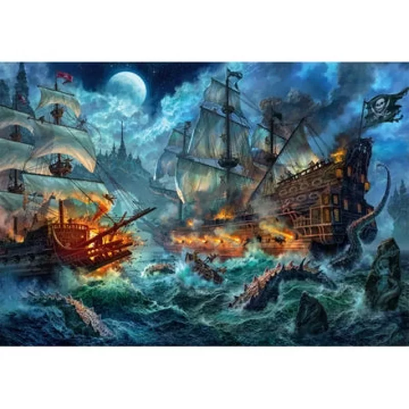 Dėlionė Clementoni Pirates Battle 1000 dalių