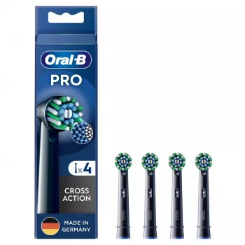 Oral-B CrossAction 4 vnt. Juodi