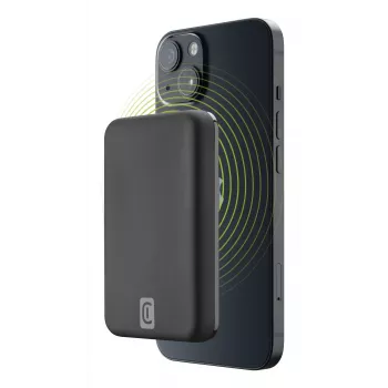 Cellularline MAG 5000 belaidis powerbank su MagSafe 5000 mAh juodas