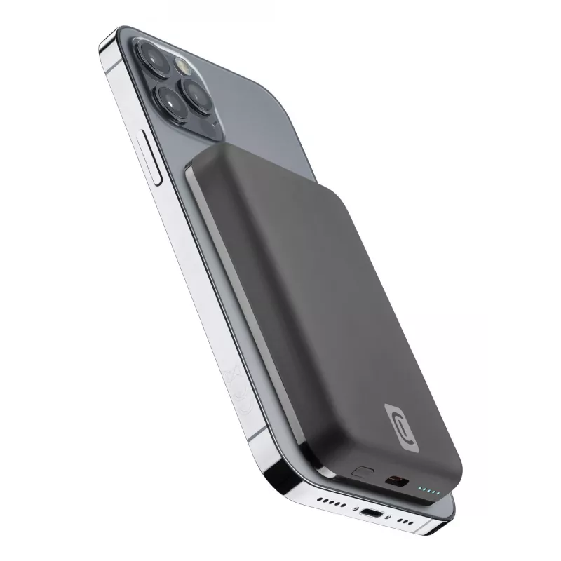 Cellularline MAG 5000 belaidis powerbank su MagSafe 5000 mAh juodas