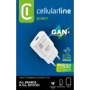 Cellularline GAN sieninis įkroviklis USB-C 30W PD su GaN technologija