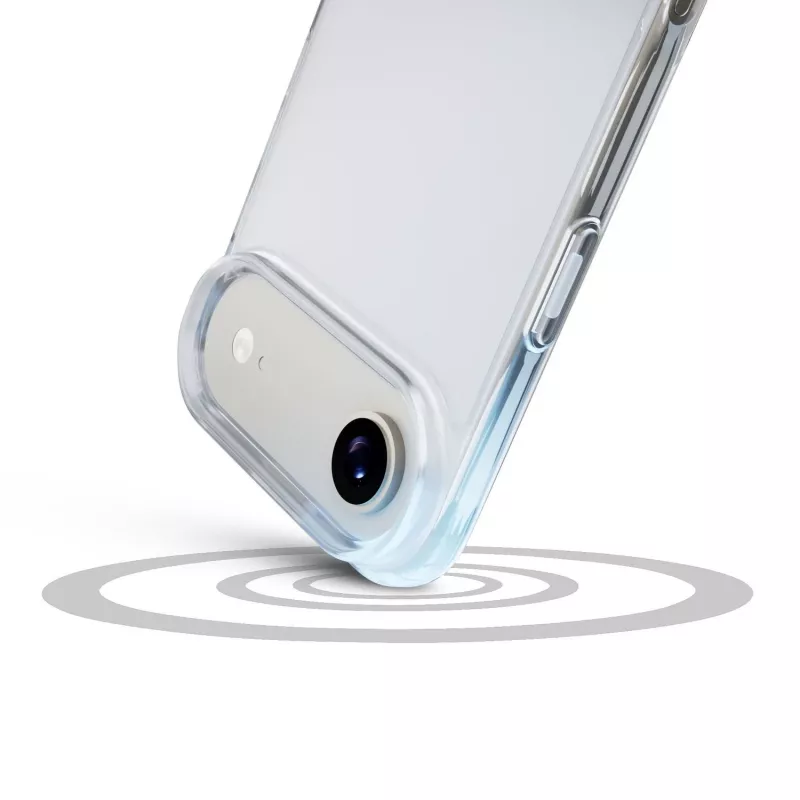 Cellularline Clear Protect kietas dėklas su guminiais kraštais iPhone Air