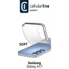 Cellularline Soft - Samsung Galaxy A17 minkštas guminis dėklas, skaidrus