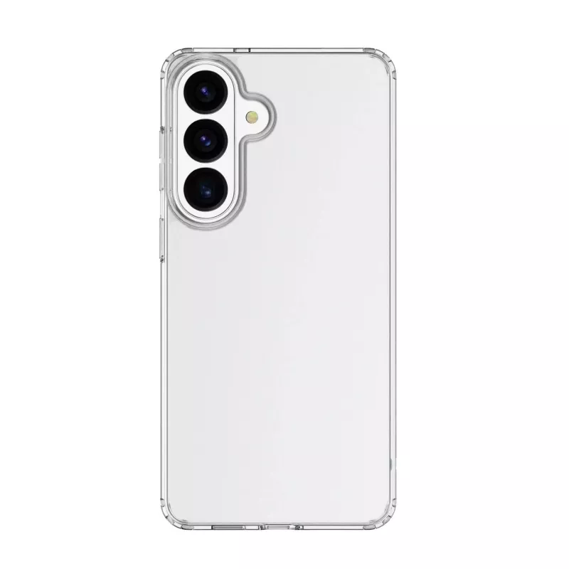 Cellularline Clear Protect - Galaxy S26+ kietas dėklas su guminiais kraštais