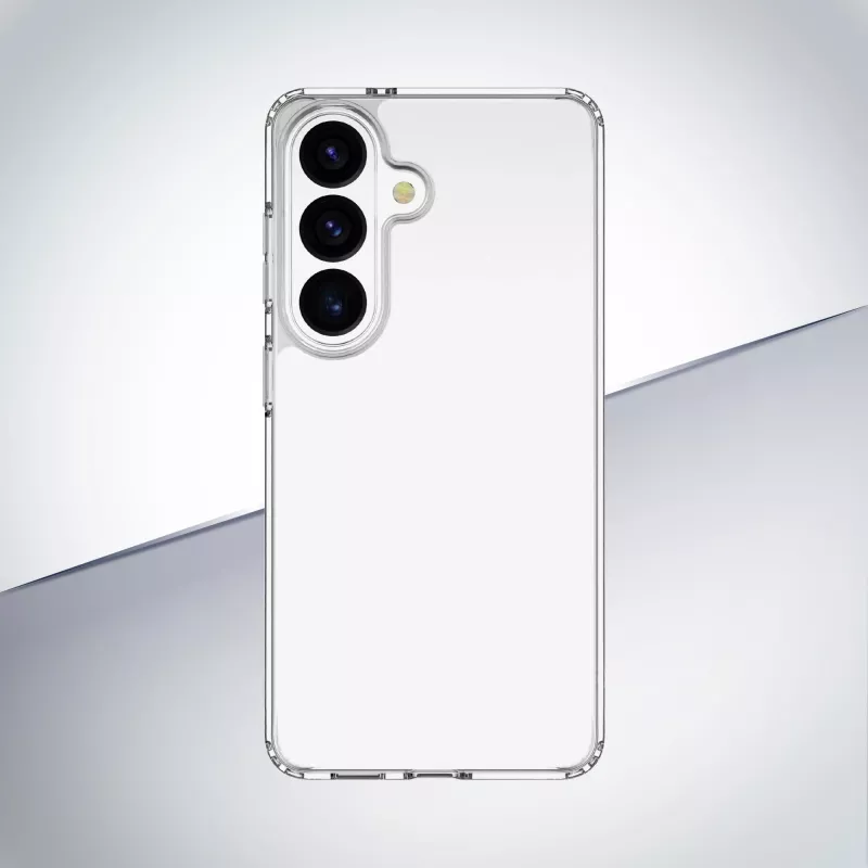 Cellularline Clear Protect - Galaxy S26+ kietas dėklas su guminiais kraštais
