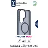 Cellularline FROSTY MAG - permatomas dėklas su matiniu paviršiumi ir spalvotais kraštais, skirtas Galaxy S26 Ultra, suderinamas su Qi2 ekosistema ir magnetiniais priedais