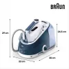 Garų lygintuvas Braun CareStyle 5 IS5245BL 2400 W 2 L Eloxal padas Mėlynas