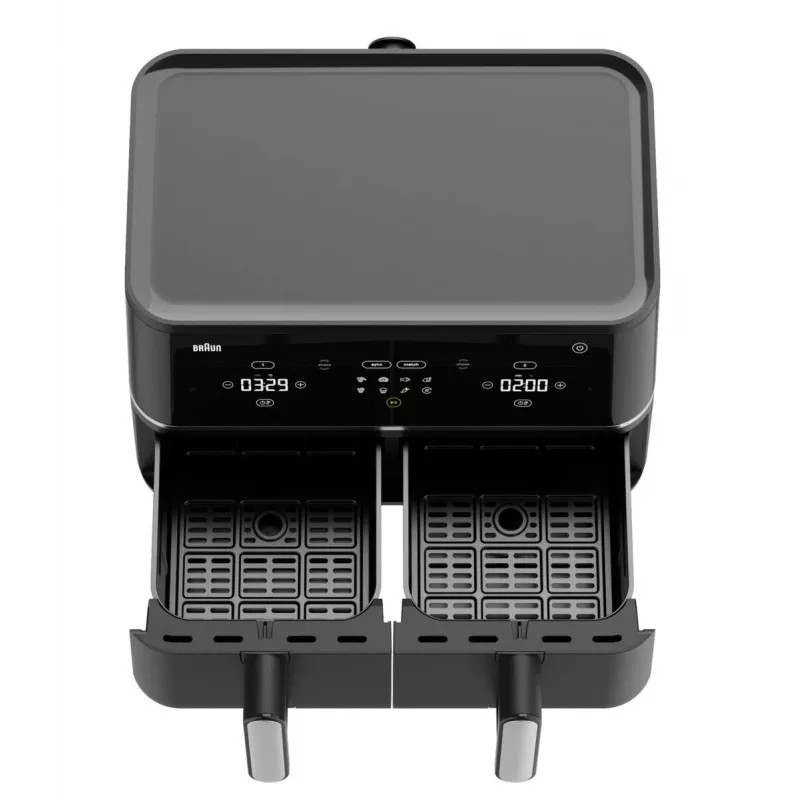 Braun TD 5030I BK Dviguba 10 L Laisvai pastatoma 2400 W Karšto oro gruzdintuvė Juoda, Sidabrinė