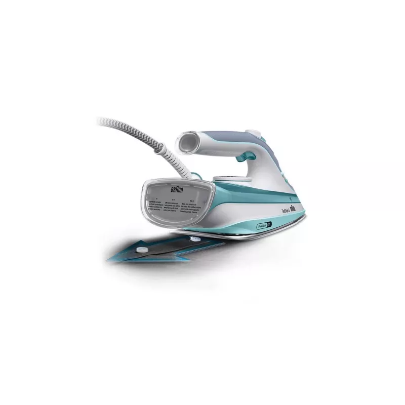 Braun TexStyle 3 SI 5017 GR Garinis lygintuvas, keraminis padas, 2700 W, pilka, turkio, balta