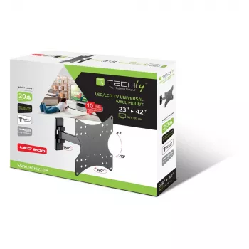 Techly ICA-LCD 2901E TV laikiklis 106,7 cm (42 col.) Juodas