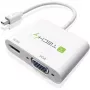 Techly Mini DisplayPort į HDMI/VGA adapteris, 0,15 m, Mini DisplayPort, HDMI + VGA (D-Sub), Kištukas, Lizdas, 1920 x 1200 pikselių