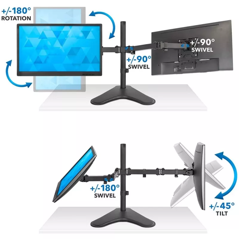 Techly ICA-LCD 2524 monitorio laikiklis / stovas 81,3 cm (32 inch) stalas Juodas