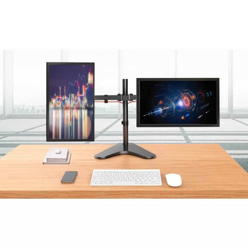 Techly ICA-LCD 2524 monitorio laikiklis / stovas 81,3 cm (32 inch) stalas Juodas