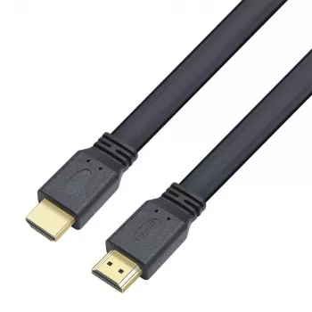 Techly HDMI 2.0 plokščias kabelis High Speed su Ethernet A/A M/M 1m