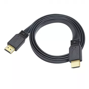 Techly HDMI 2.0 plokščias kabelis High Speed su Ethernet A/A M/M 1m