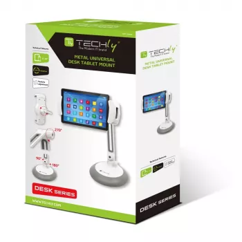 Techly Universal Desktop stovas išmaniesiems telefonams ir planšetėms iki 10 colių