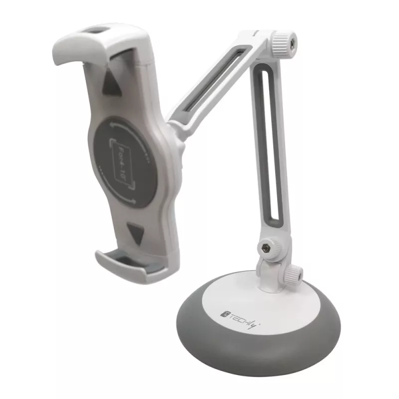 Techly Universal Desktop stovas išmaniesiems telefonams ir planšetėms iki 10 colių