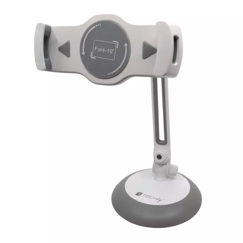 Techly Universal Desktop stovas išmaniesiems telefonams ir planšetėms iki 10 colių
