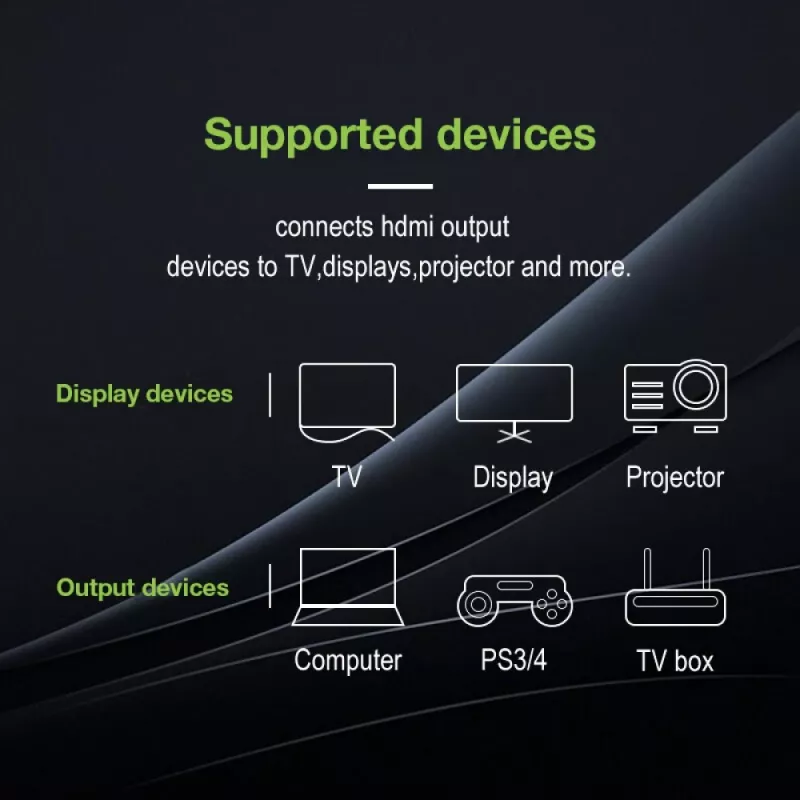 Techly HDMI High Speed su Ethernet prailginimo laidas 4K 60Hz M / F 1,8 m