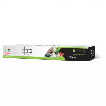 Techly fiksuotas sieninis laikiklis LED TV LCD 37-80 col., juodas