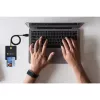 Techly Compact Smart Card Reader/Writer USB-C™ Baltas, USB 2.0, 1.5 m, Juodas, 102 g