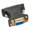 Techly DVI vyriška / VGA moteriška analoginė vaizdo adapteris juodas, DVI-A, VGA