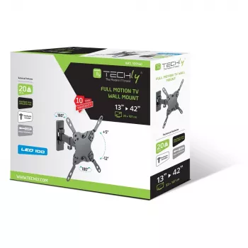 Techly ICA-PLB-400STY 106,7 cm (42 colių) juoda sieninė pakabinama laikiklis