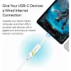 Techly USB 3.1 Type-C į RJ45 Gigabit Ethernet adapteris, baltas
