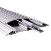 Dataflex Addit kabelių apsauga 118 cm - tiesi 452, sidabrinė, aliuminis, 500 kg, 2 cm, 145 mm, 180 mm