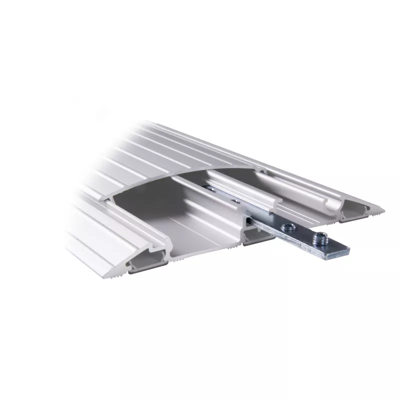 Dataflex 492 sidabrinė metalinė jungiamoji juostelė kabelių apsaugai