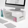 Dataflex Addit Bento® monitorio pakėlimo stovas - reguliuojamas 120, ant stalo, 20 kg, aukščio reguliavimas, pilka, balta