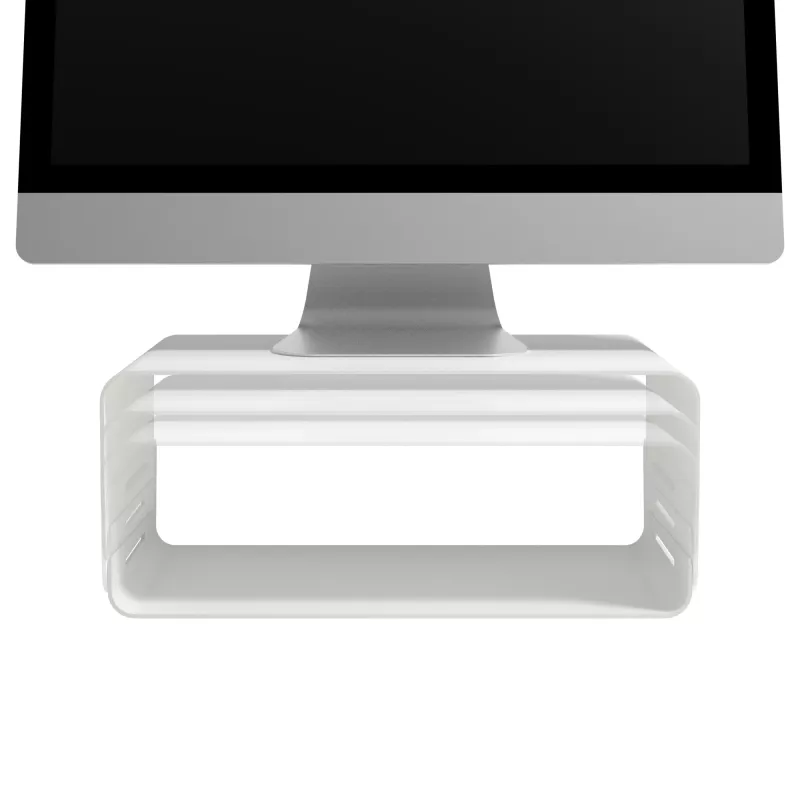 Dataflex Addit Bento® monitorio pakėlimo stovas - reguliuojamas 120, ant stalo, 20 kg, aukščio reguliavimas, pilka, balta
