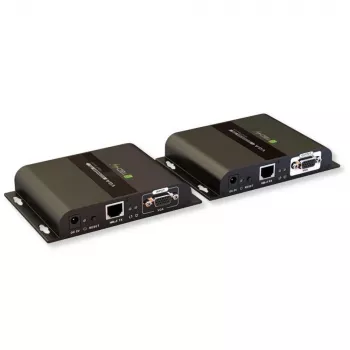 Techly IDATA EXTIP-383V VGA su garsu prailgintuvas siųstuvas-imtuvas juodas
