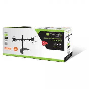 Techly ICA-LCD 3410 stovas dviems monitoriams 13-27 colių su pagrindu a.400mm