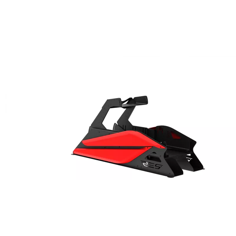 Res-Tech GT COCKPIT RED MATT lenktynių kokpitas, juodas/raudonas, ABS, aliuminis, 1580x650 mm, 52 kg