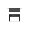Res-Tech X1-GT RES TABLE stalas, juodas, aliuminis, 13 kg, Italija