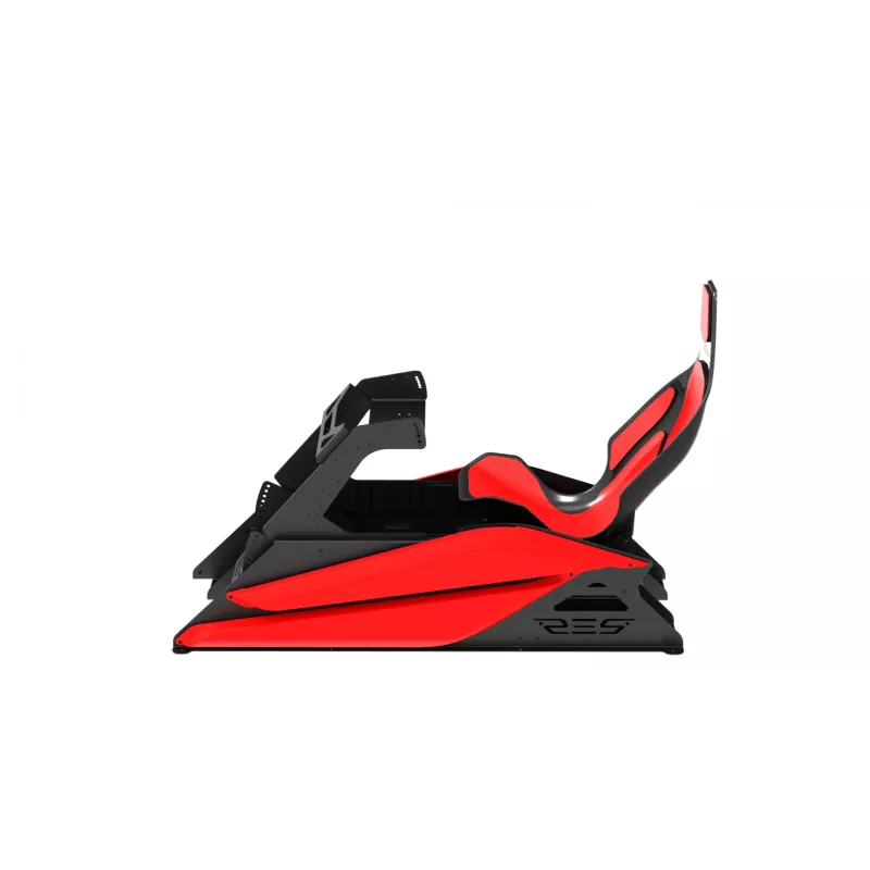 Lenktynių kabina Res-Tech GT COCKPIT SU X1 CARBON SĖDENE (RINKINYS), juoda, anglis, raudona