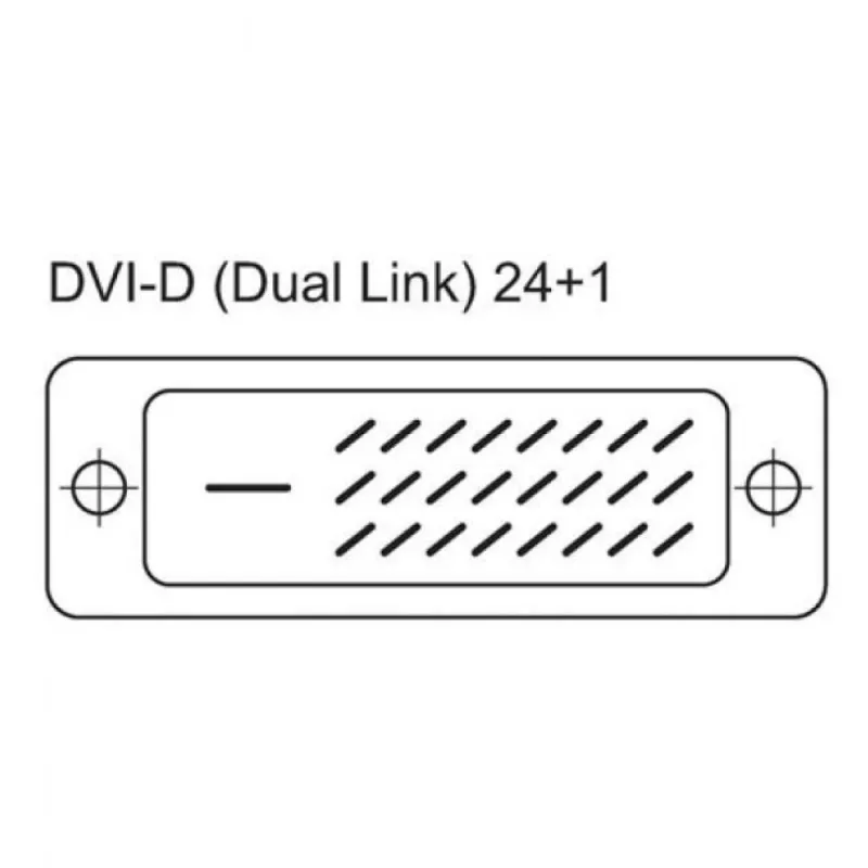 Techly DVI-D Dual Link kabelis 1,8 m (DVI-8100)