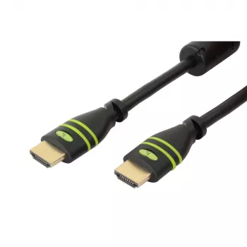 Techly HDMI-FR-020 HDMI kabelis 2 m, High Speed su Ethernet, A/A M/M, ferito žiedai