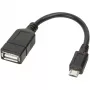 Techly USB2.0 OTG laidas A lizdas / Micro B kištukas 0,2 m ICOC UOTG-194