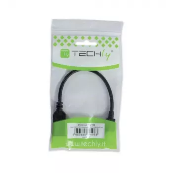 Techly USB2.0 OTG laidas A lizdas / Micro B kištukas 0,2 m ICOC UOTG-194