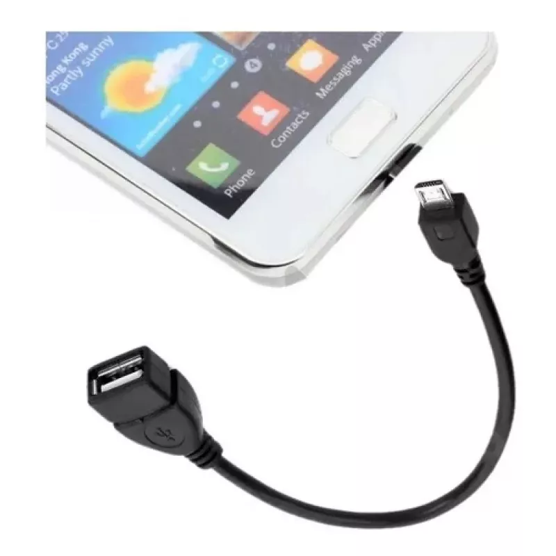 Techly USB2.0 OTG laidas A lizdas / Micro B kištukas 0,2 m ICOC UOTG-194