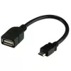 Techly USB2.0 OTG laidas A lizdas / Micro B kištukas 0,2 m ICOC UOTG-194