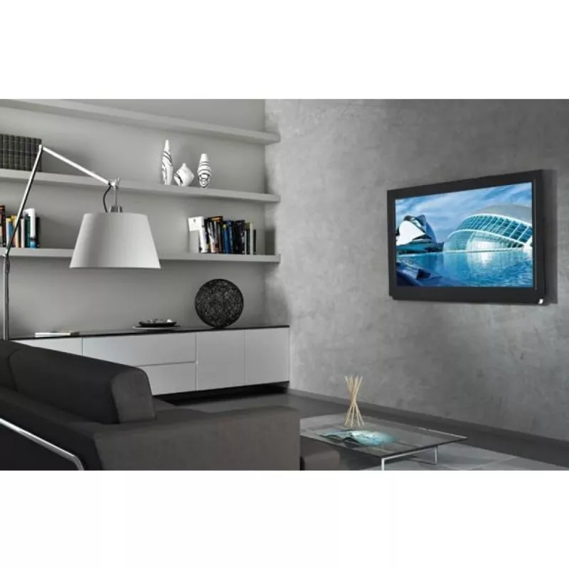 Techly fiksuotas sieninis laikiklis UltraSlim LED TV LCD 23-55 juodas ICA-PLB 140M
