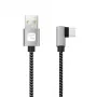 Techly ICOC MU2AC9-005-AL USB 2.0 laidas USB A – USB C 0,5 m juoda, pilka