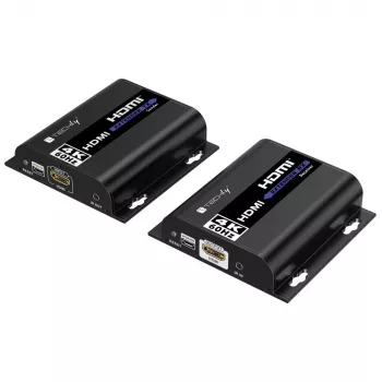 Techly IDATA EXTIP-483 AV siųstuvas-imtuvas 4K HDMI per Ethernet 120 m juodas