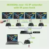 Techly IDATA EXTIP-483 AV siųstuvas-imtuvas 4K HDMI per Ethernet 120 m juodas