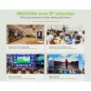 Techly IDATA EXTIP-483 AV siųstuvas-imtuvas 4K HDMI per Ethernet 120 m juodas